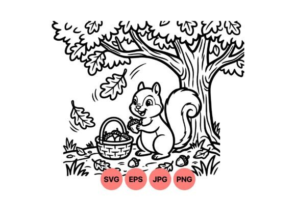 Download Cute Squirrel Acorn Clipart - Acorn clipart Collection
