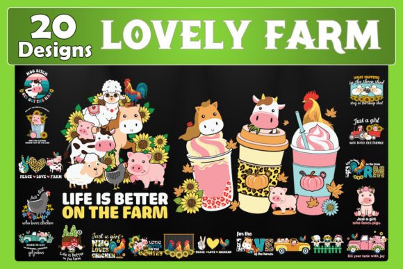 Download Lovely Farm Bundle SVG 20 Designs - Farm bundle Collection
