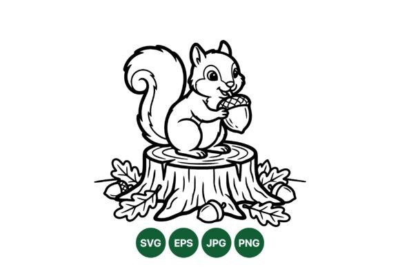 Download Cute Squirrel Acorn Clipart Art - Acorn clipart Collection