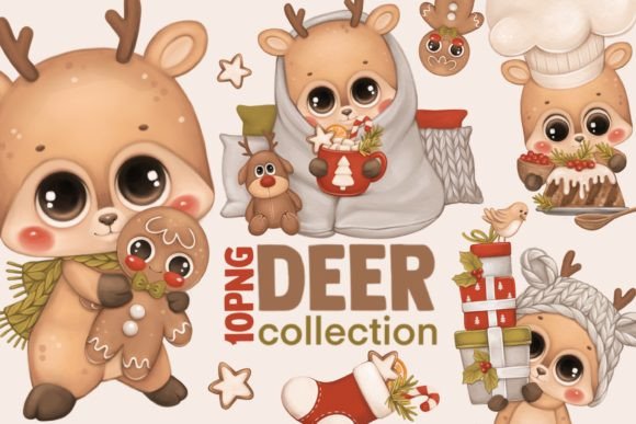 Download Christmas Collection Deer - Christmas collection Collection